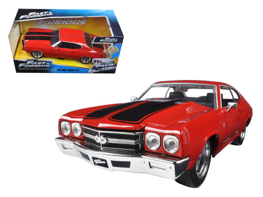 Dom\'s Chevrolet Chevelle SS Red with Black Stripes \Fast & Furious\"