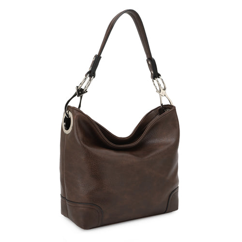 Emily Soft Vegan Leather Hobo Handbag