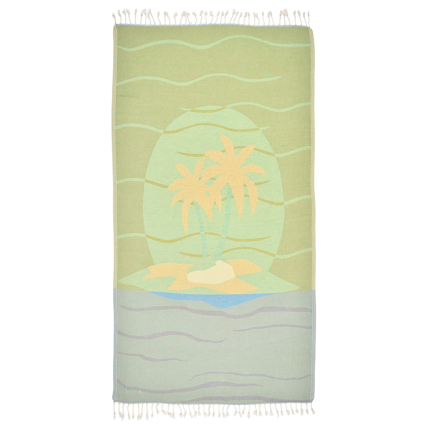Exclusive Sandy Island Peshtemal Pure Cotton Beach Towel