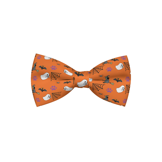 Halloween Orange Dog Bow Tie