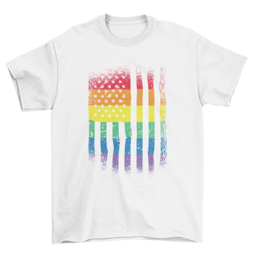 American Pride Flag T-shirt Design