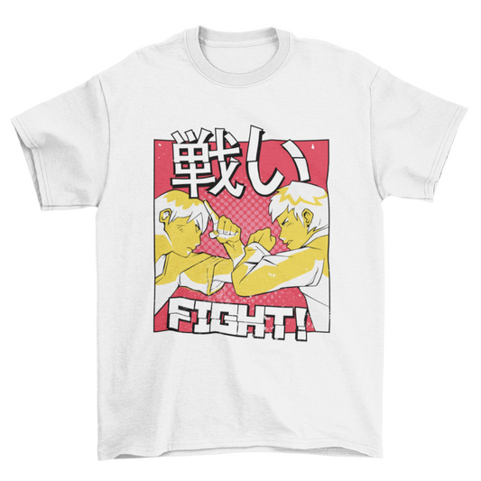 Anime fight t-shirt