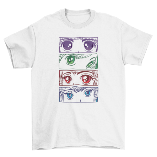 Anime girl eyes t-shirt