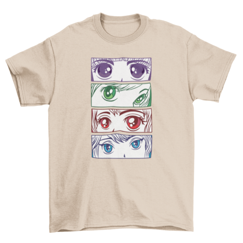 Anime girl eyes t-shirt