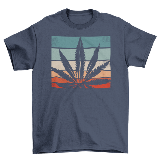 Retro cannabis t-shirt