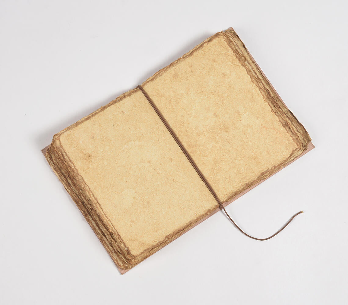 Vintage Handmade Paper & Leather Journal