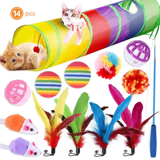 Fast Shipping 14 pcs assorted cat toys