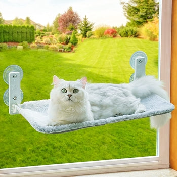 Cat Window Perch Foldable Hammock with Steel Frame and Strong Suction