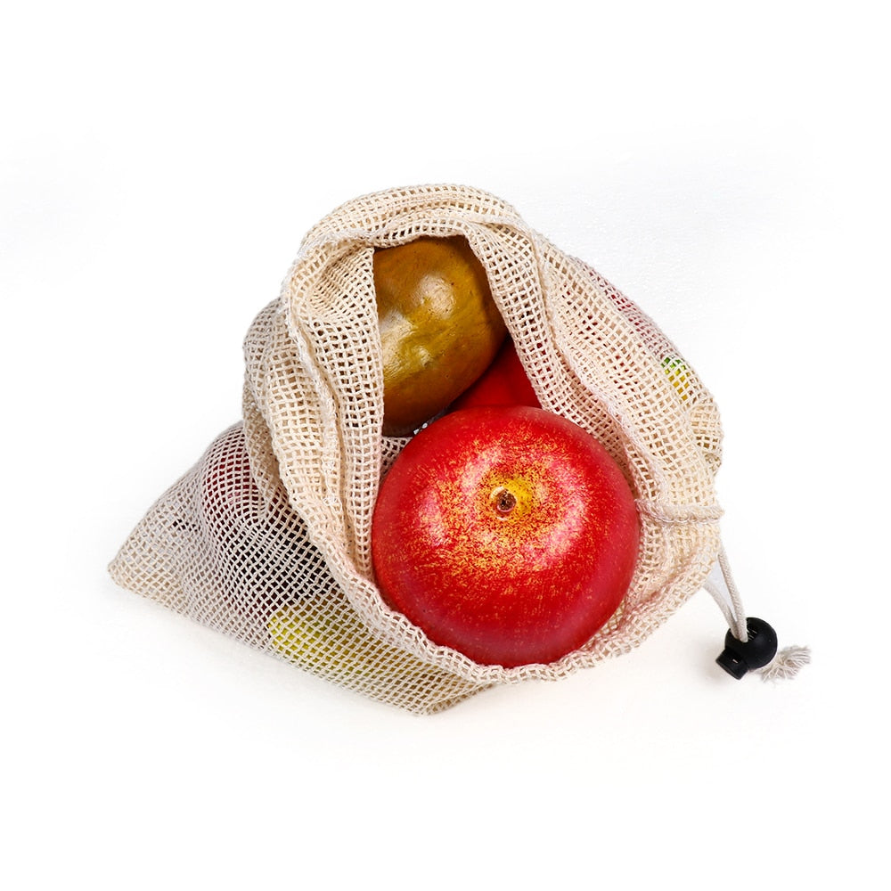 Reusable Cotton Mesh Vegetable Bag