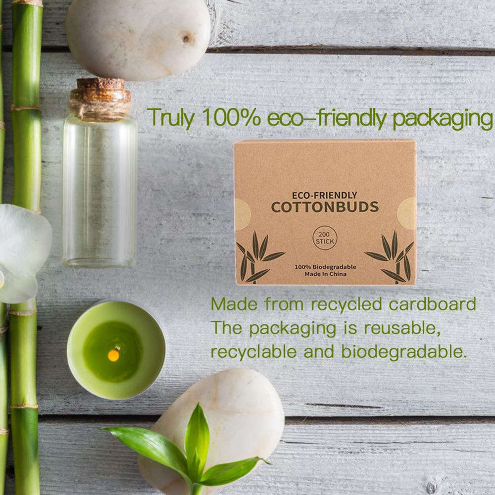 Biodegradable Bamboo Cotton Swabs