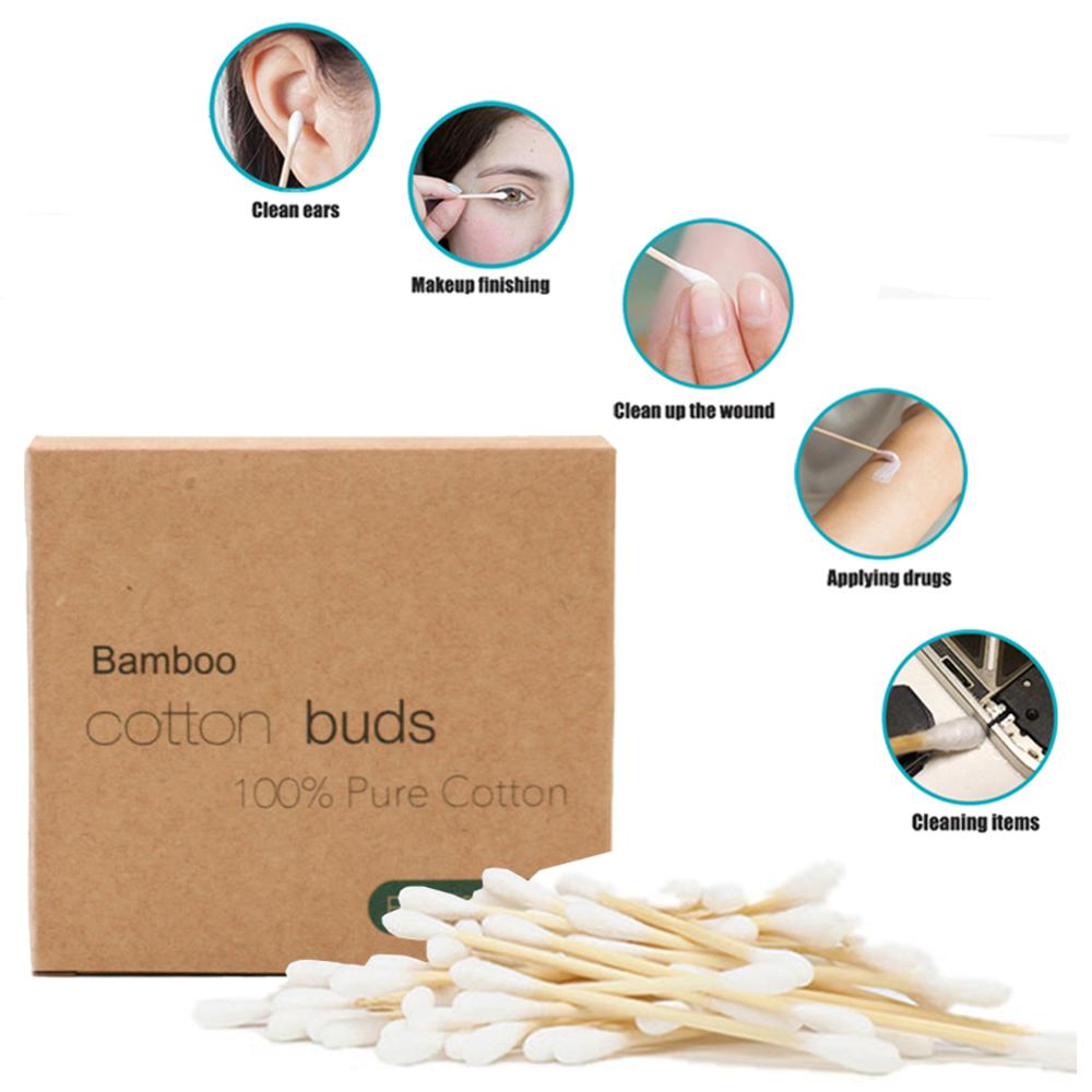 Biodegradable Bamboo Cotton Swabs