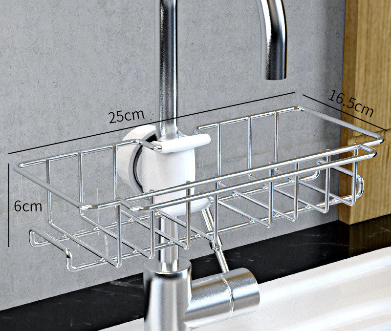 Stainless Steel Sink Storage Rack Kitchen Bathroom