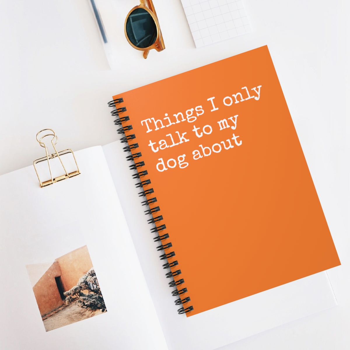 Things I only talk to my dog about Funny Notebook