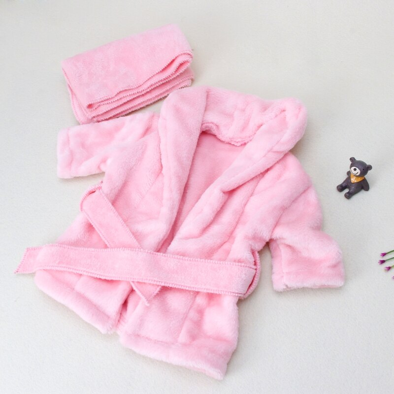 Bathrobe and Headwrap Newborn Set