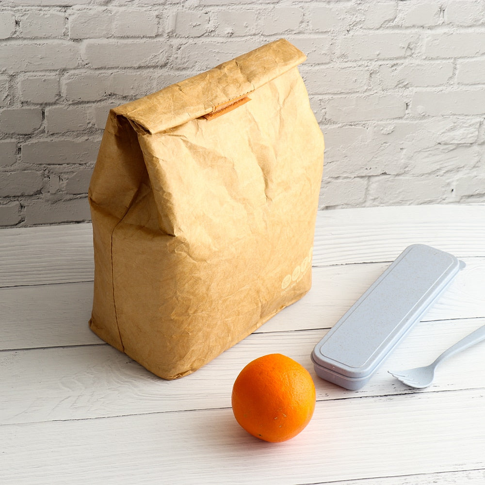 Insulated Reusable Paper Lunch Bag