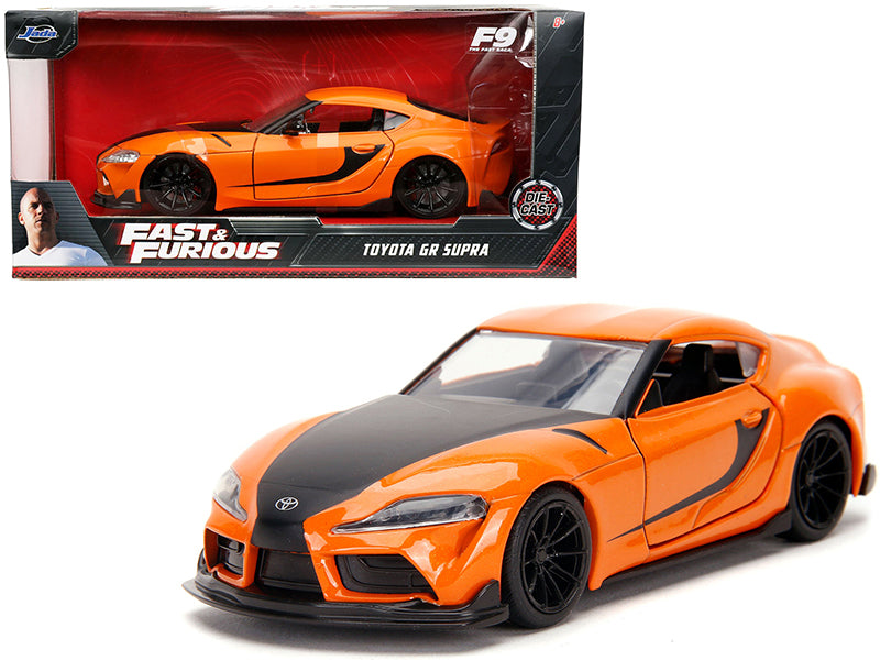 Toyota GR Supra Orange with Black Stripes \Fast & Furious 9 F9\"