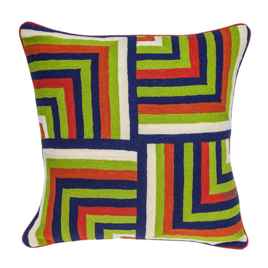 20inches x 7inches x 20inches Handmade Multicolored Accent Pillow