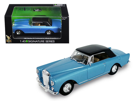 1961 Bentley Continental S2 Park Ward Blue 1/43 Diecast Model Car by