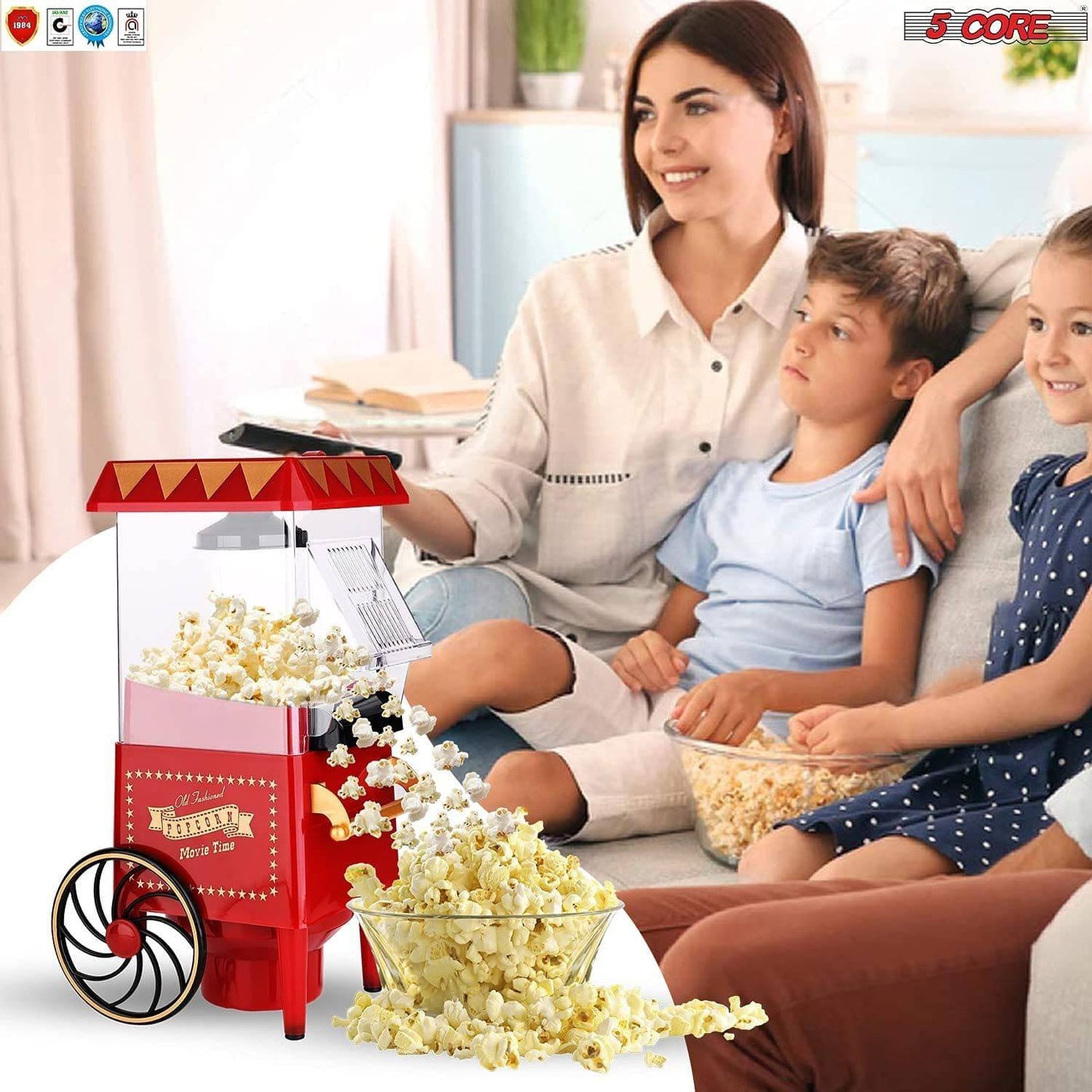 Popcorn Machine Maker Popcorn Machine with Wheels, 1400 Watts, 120 V,