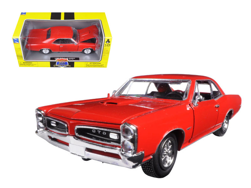 1966 Pontiac GTO Red \Muscle Car Collection\" 1/25 Diecast Model Car