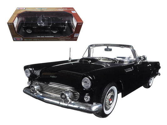 1956 Ford Thunderbird Black \Timeless Classics\" 1/18 Diecast Model