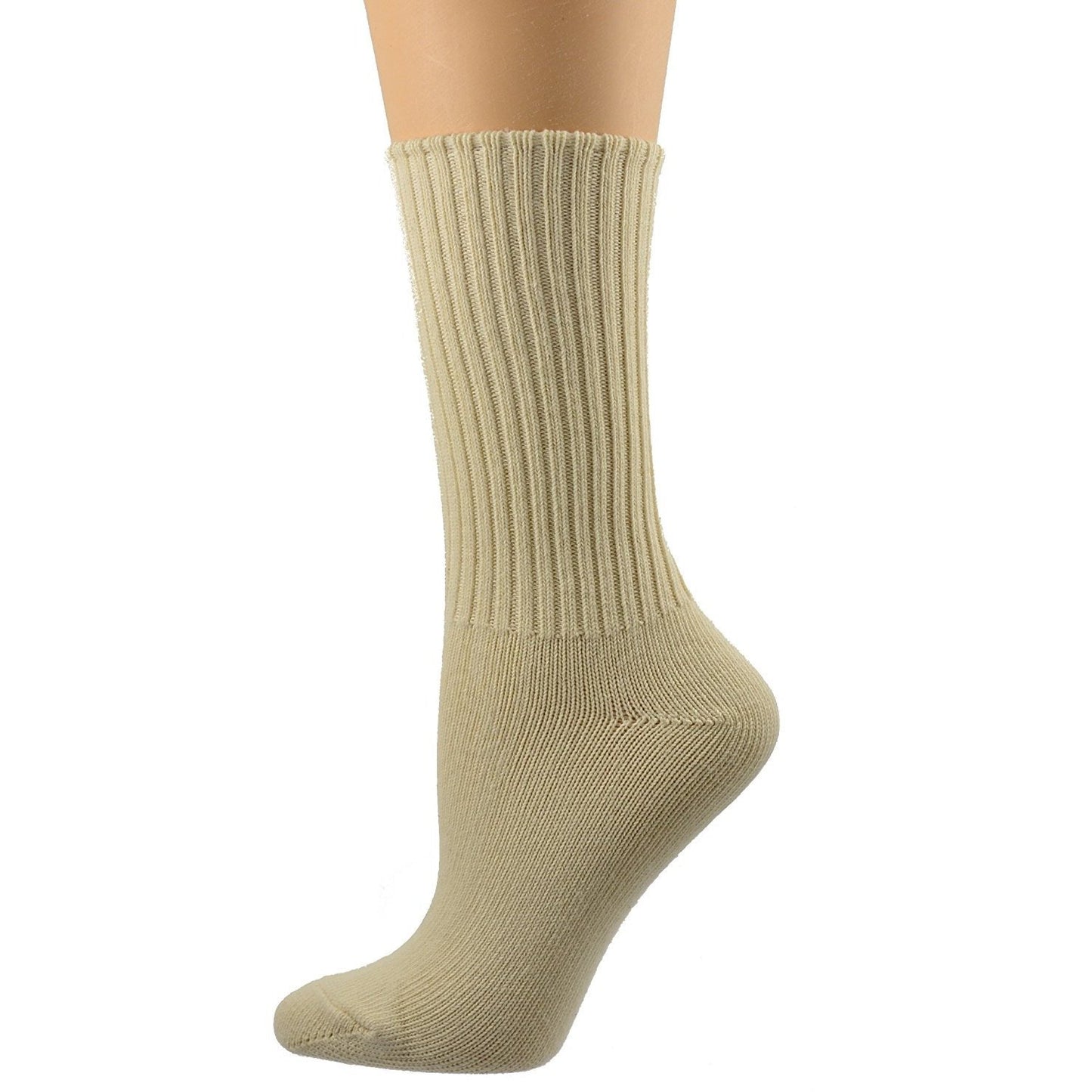 Organic Cotton Midweight Outdoor Unisex Athletic Crew Socks 3 Pair