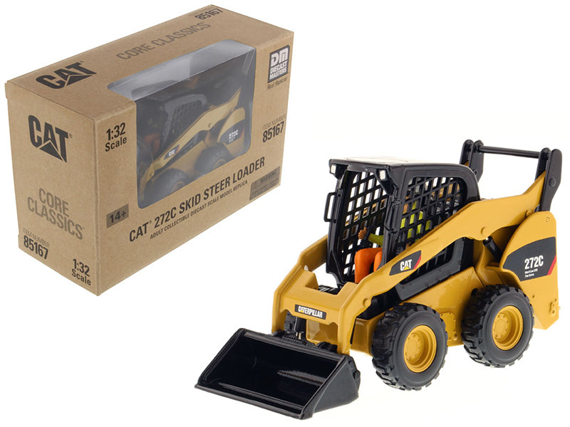 CAT Caterpillar 272C Skid Steer Loader with Working Tools and Operator