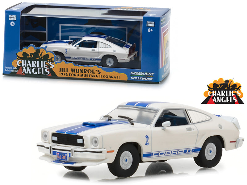 1976 Ford Mustang Cobra II White \Charlie\'s Angels\" (1976-1981) TV