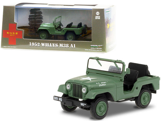 1952 Willys M38 A1 Army Green \MASH\" (1972-1983) TV Series 1/43