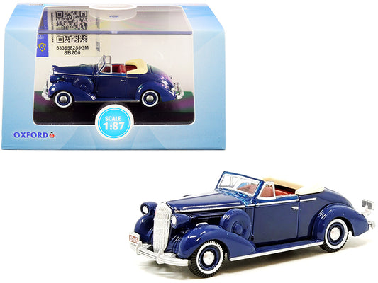 1936 Buick Special Convertible Coupe Musketeer Blue 1/87 (HO) Scale