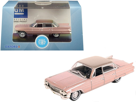 1961 Cadillac Sedan DeVille Metallic Pink 1/87 (HO) Scale Diecast