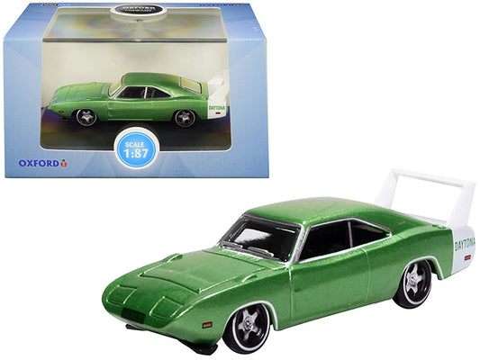 1969 Dodge Charger Daytona Metallic Bright Green with White Stripe