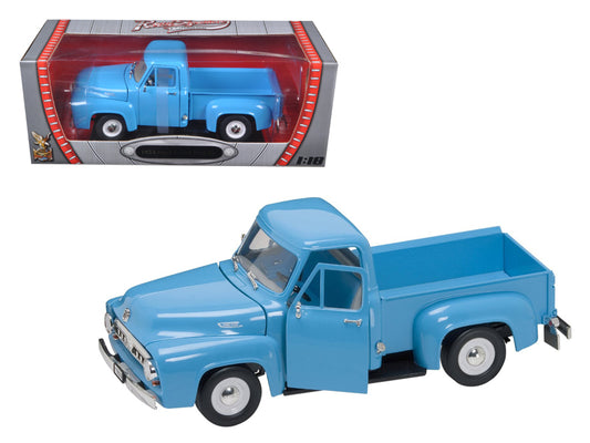 1953 Ford F-100 Pickup Truck Light Blue 1/18 Diecast Model Car by Road