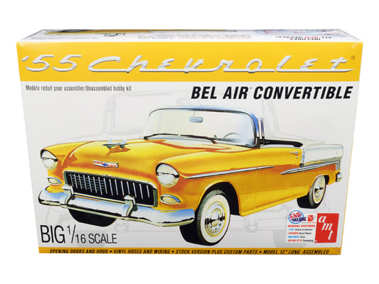 Skill 3 Model Kit 1955 Chevrolet Bel Air Convertible 2 in 1 Kit 1/16