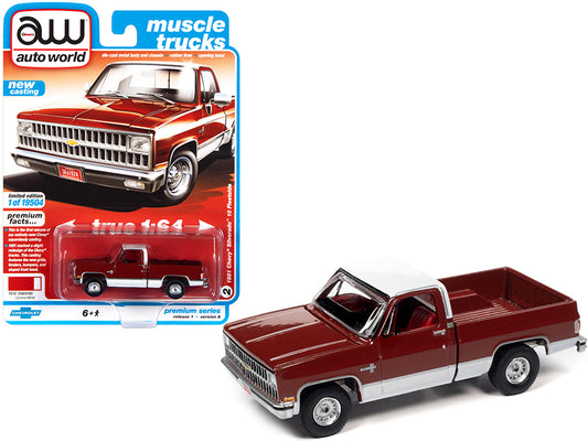 1981 Chevrolet Silverado 10 Fleetside Carmine Red and White with Red