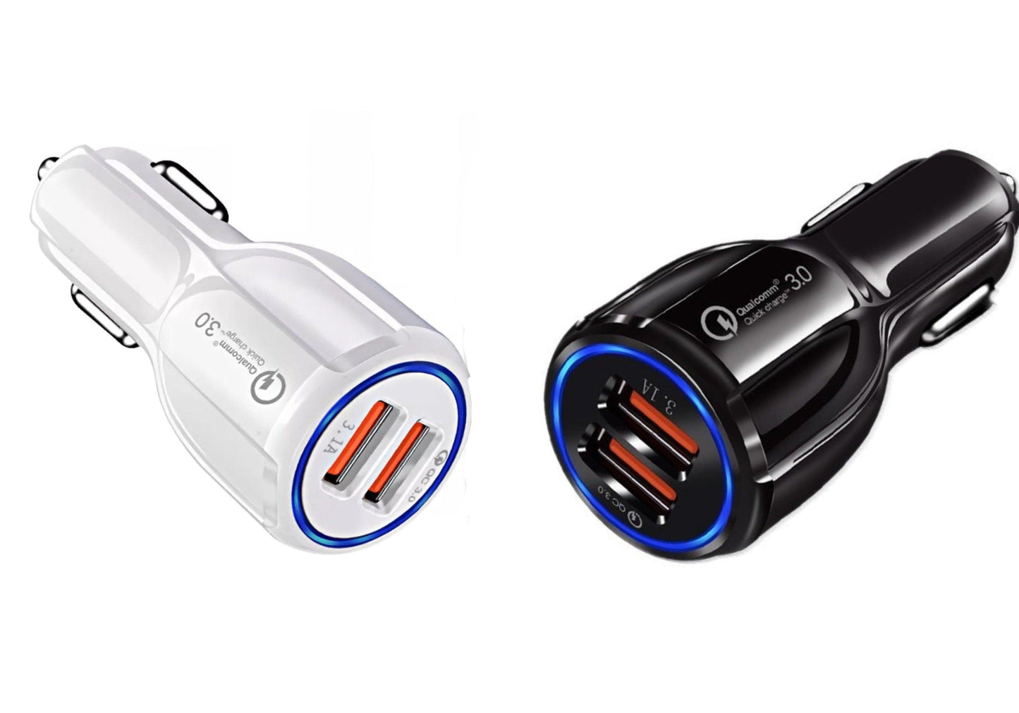 2 Pack PBG 2 Port USB Fast Car Charger Adapter For Devices