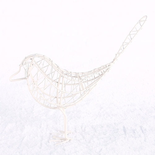 Iron Wire Bird Figurine