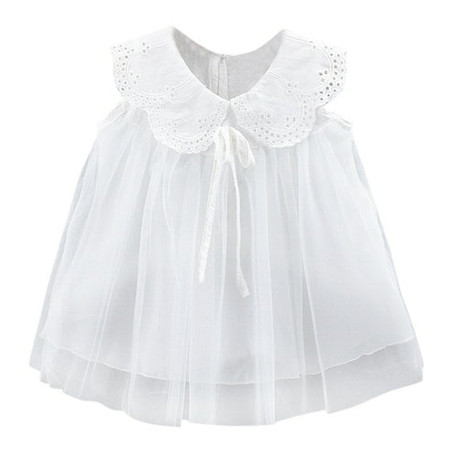 Cute Lace Collar Tulle Dress