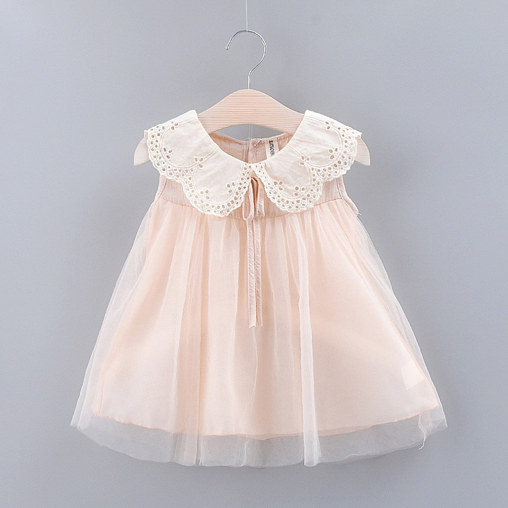 Cute Lace Collar Tulle Dress