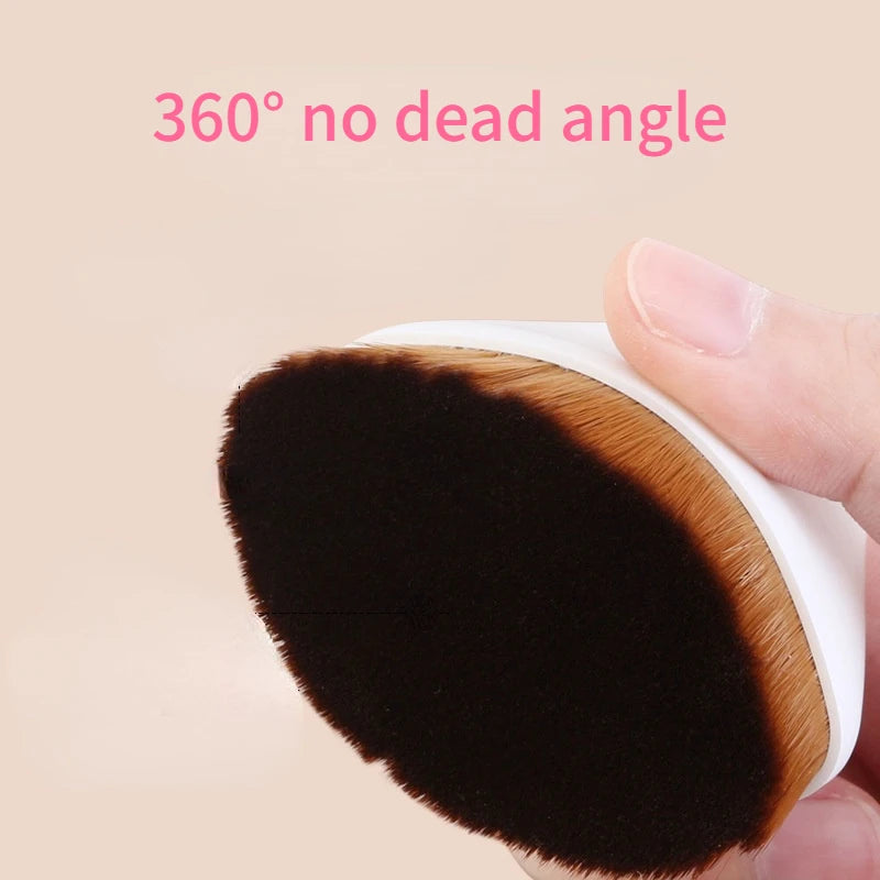 1 Magic Foundation Brush Flat Top Kabuki Hexagonal Blush Foundation Brush for Cream or Flawless Foundation