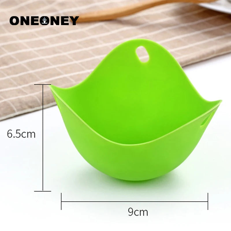 Egg Poachers Silicone Molds Cooker Tools Pancake Cookware Bakeware Steam Eggs Plate Tray Healthy Novel Kitchen Accessories