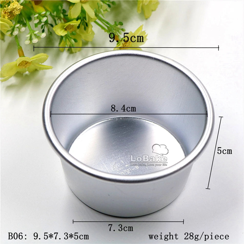 10pcs/lot Various cups design aluminum alloy cake cup moulds cheese cupcake pan jelly tart mold pudding tin for oven bakeware