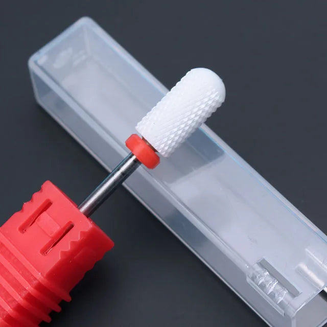 Ceramic Milling Cutter Manicure Nail Drill Bits Electric Nail Files Pink Blue Grinding Bits Mills Cutter Burr Accessories