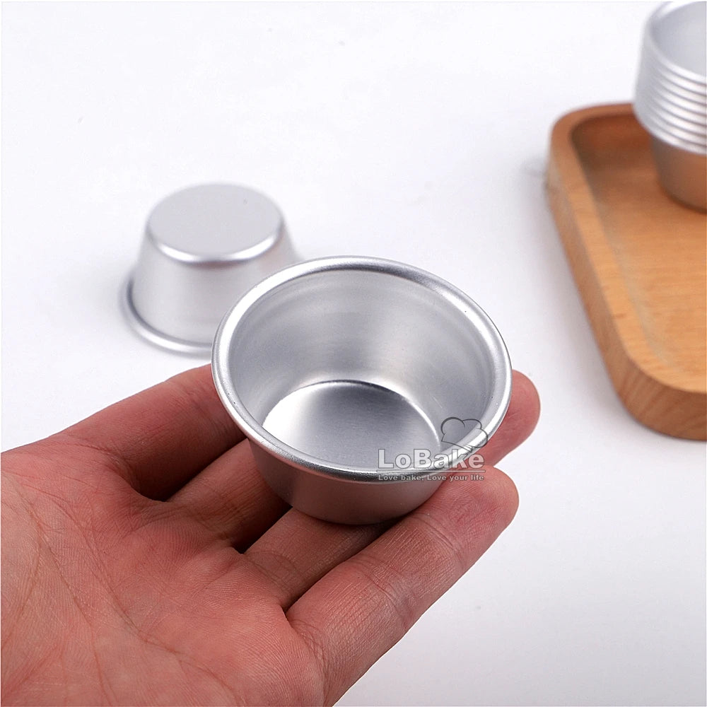 10pcs/lot Various cups design aluminum alloy cake cup moulds cheese cupcake pan jelly tart mold pudding tin for oven bakeware