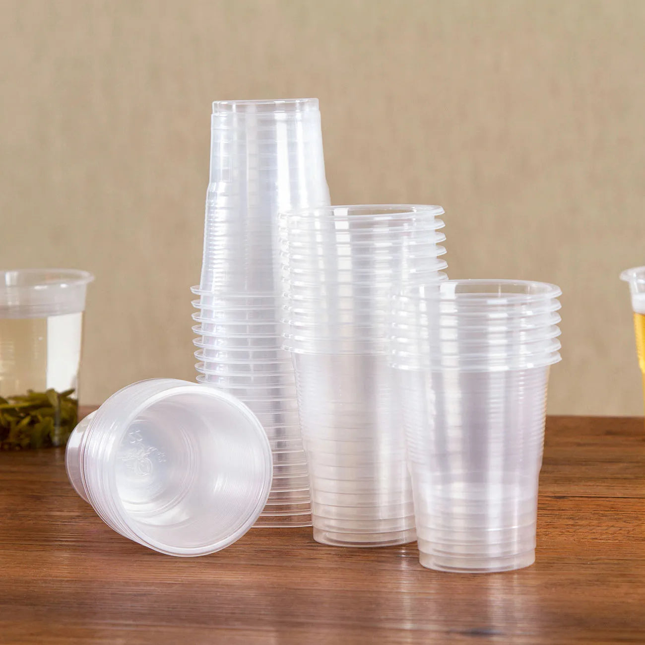 50/100 Pcs Transparent Plastic Disposable Cup Party 8 Oz Small Wine Glass Transparent Durable Drinking Cup Tea Cup Coffee Cups