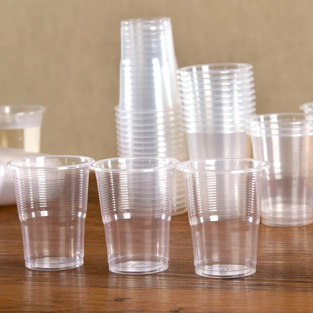 50/100 Pcs Transparent Plastic Disposable Cup Party 8 Oz Small Wine Glass Transparent Durable Drinking Cup Tea Cup Coffee Cups