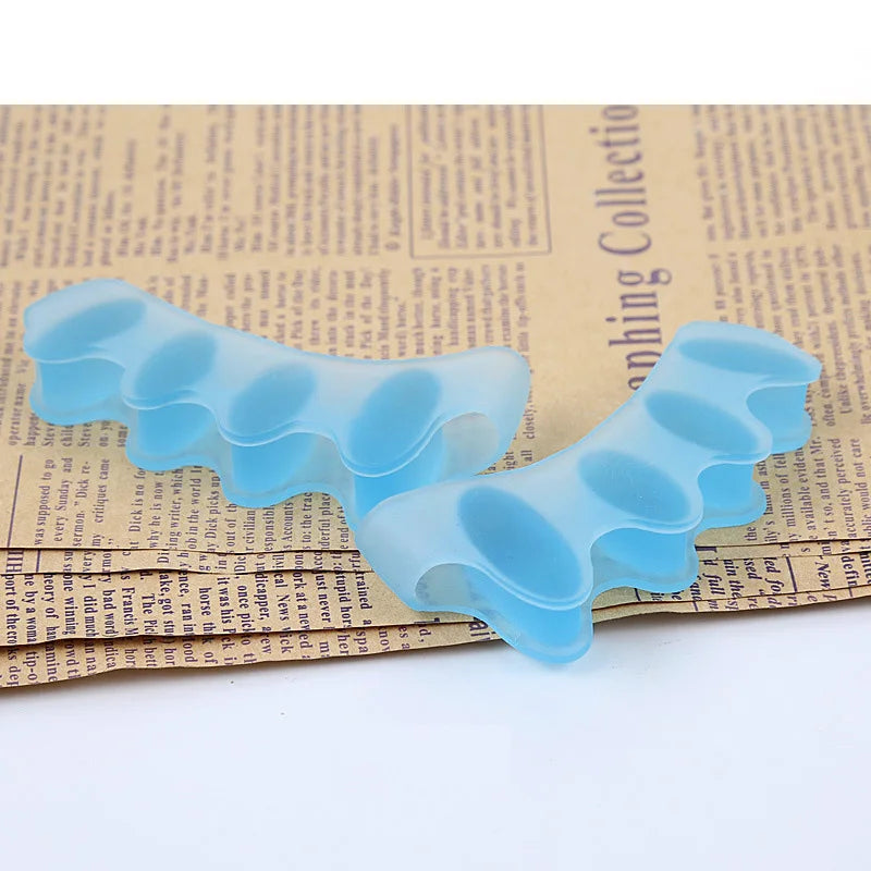 2pcs=1pair New Protective Toes Separator  Suitable Bunion Corrector  Material Soft Gel Straightener Spacers Stretchers Care Tool