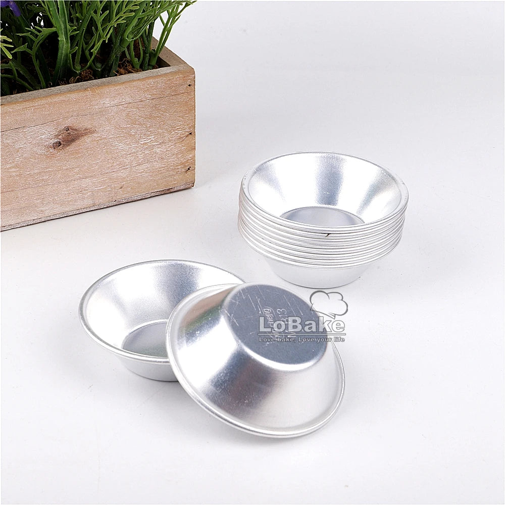 10pcs/lot Various cups design aluminum alloy cake cup moulds cheese cupcake pan jelly tart mold pudding tin for oven bakeware