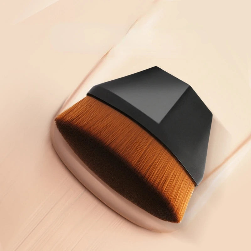 1 Magic Foundation Brush Flat Top Kabuki Hexagonal Blush Foundation Brush for Cream or Flawless Foundation