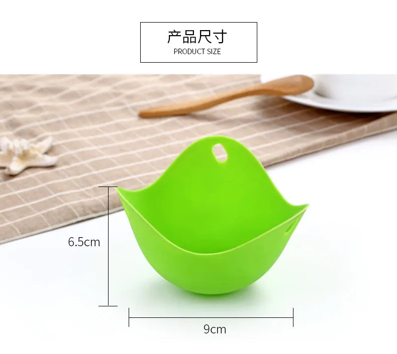 Egg Poachers Silicone Molds Cooker Tools Pancake Cookware Bakeware Steam Eggs Plate Tray Healthy Novel Kitchen Accessories